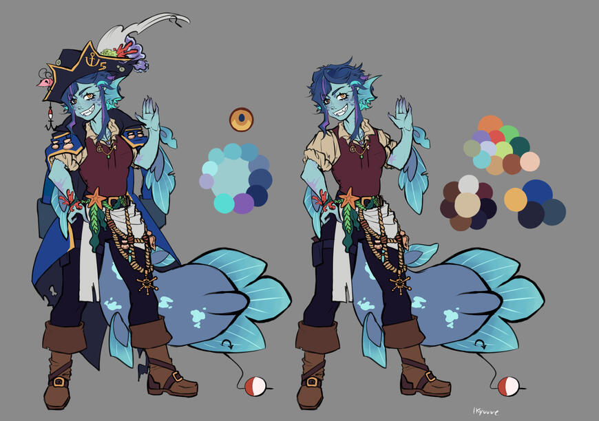 The VTuber model of FiveEyesStreams